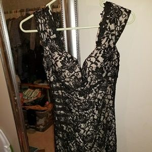 vice boutique lace dress with nude color undertone